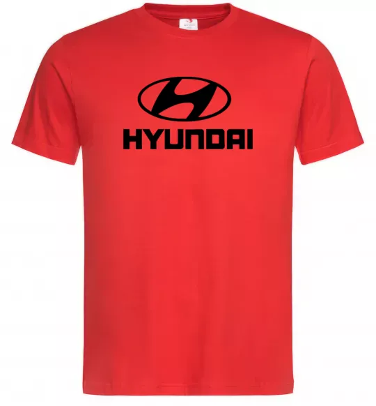 Чоловіча футболка Hyundai logo Червоний фото