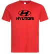 Чоловіча футболка Hyundai logo Червоний фото
