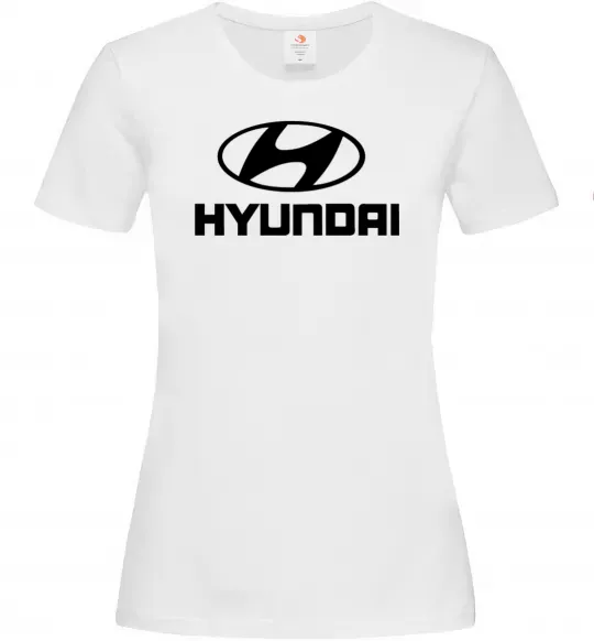 Жіноча футболка Hyundai logo Білий фото
