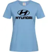 Жіноча футболка Hyundai logo Блакитний фото