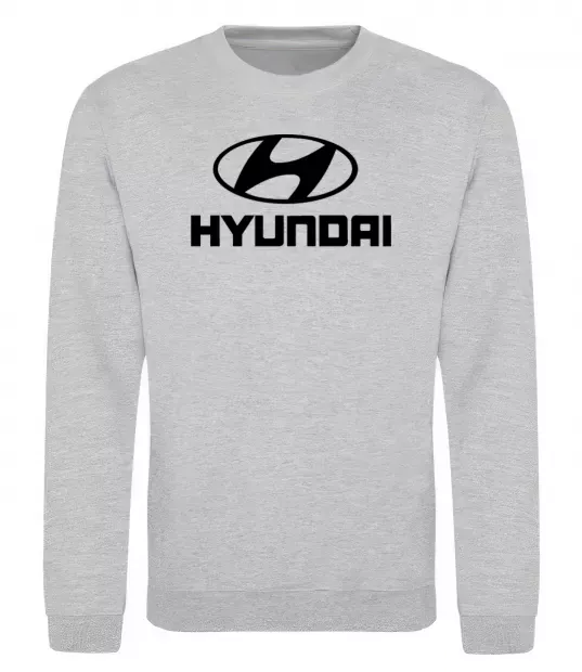 Свитшот Hyundai logo Серый меланж фото