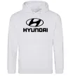 Чоловіча толстовка (худі) Hyundai logo Сірий меланж Чоловіча толстовка (худі) Hyundai logo Сірий меланж фото