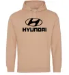 Чоловіча толстовка (худі) Hyundai logo Пісочний Чоловіча толстовка (худі) Hyundai logo Пісочний фото