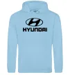 Мужская толстовка (худи) Hyundai logo Голубой фото