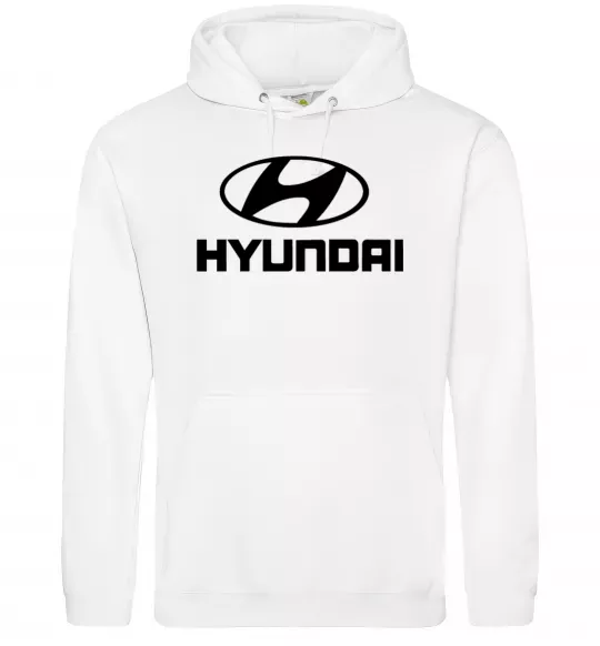 Жіноча толстовка (худі) Hyundai logo Білий фото