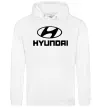 Жіноча толстовка (худі) Hyundai logo Білий фото
