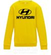 Детский Свитшот Hyundai logo Солнечно желтый фото