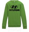 Детский Свитшот Hyundai logo Лаймовый фото