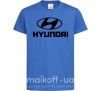 Дитяча футболка Hyundai logo Яскраво-синій фото