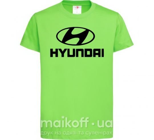 Дитяча футболка Hyundai logo Лаймовий фото