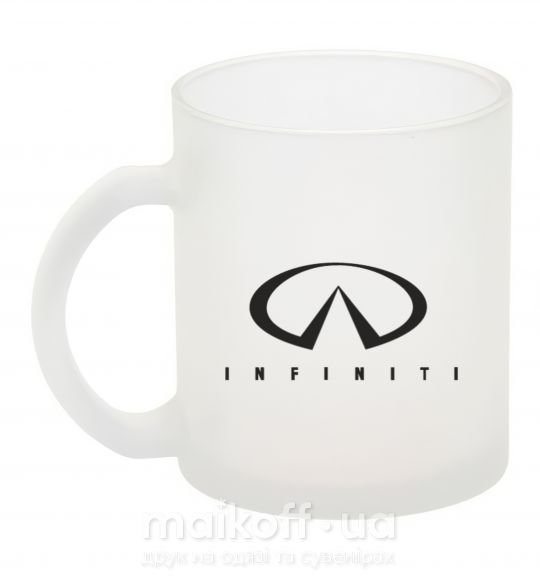 Чашка скляна Infiniti Logo Фроузен фото