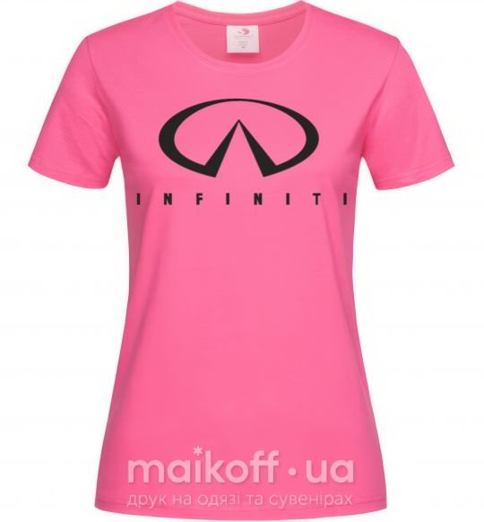 Женская футболка Infiniti Logo Ярко-розовый фото