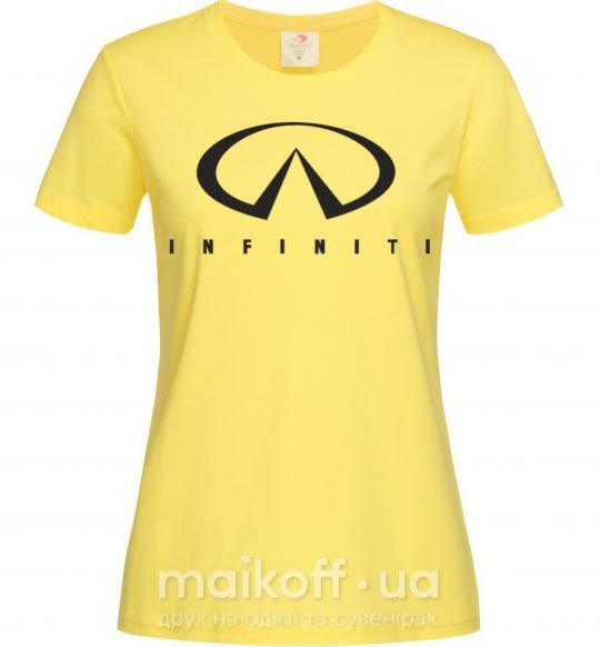 Жіноча футболка Infiniti Logo Лимонний фото