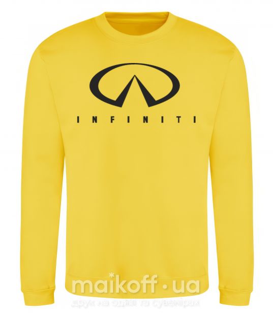 Світшот Infiniti Logo Сонячно жовтий фото