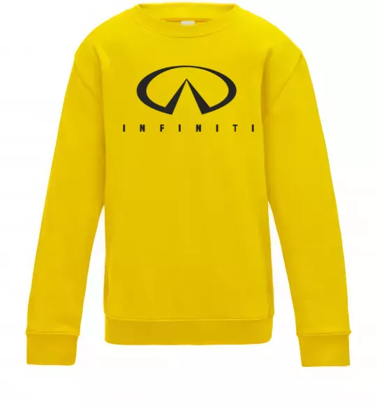 Детский Свитшот Infiniti Logo Солнечно желтый фото