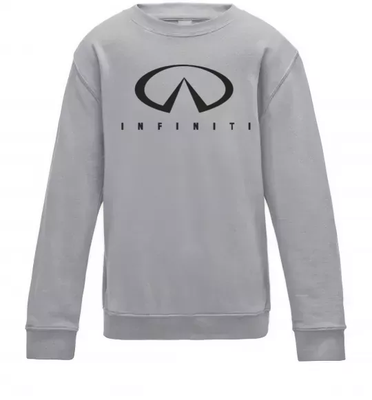 Детский Свитшот Infiniti Logo Серый меланж фото