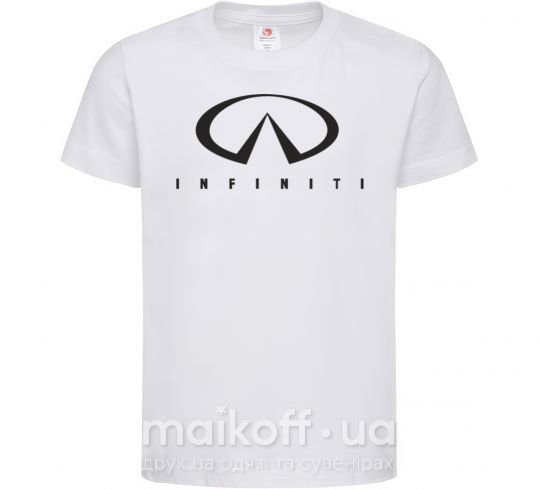 Дитяча футболка Infiniti Logo Білий фото