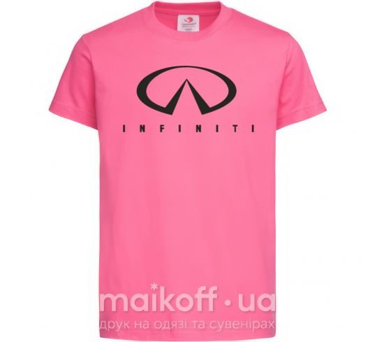Дитяча футболка Infiniti Logo Яскраво-рожевий фото