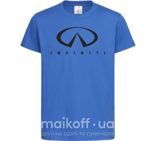 Дитяча футболка Infiniti Logo Яскраво-синій фото