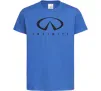 Детская футболка Infiniti Logo Ярко-синий фото