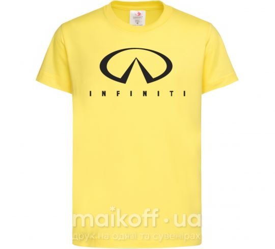 Дитяча футболка Infiniti Logo Лимонний фото