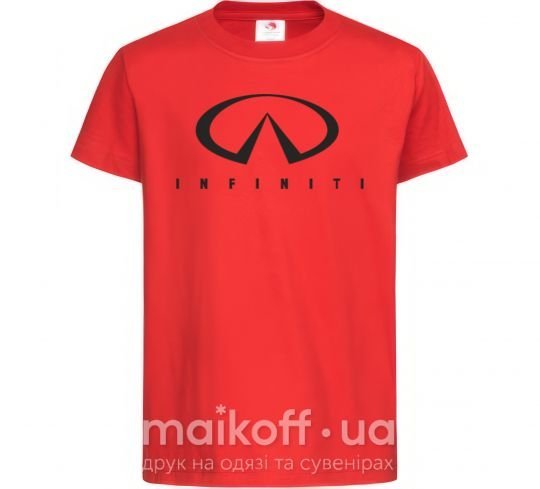 Дитяча футболка Infiniti Logo Червоний фото