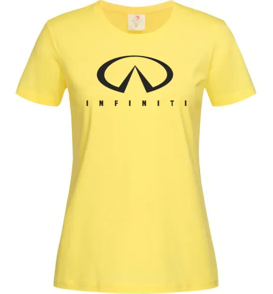 Женская футболка Infiniti Logo Лимонный фото