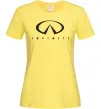 Женская футболка Infiniti Logo Лимонный Женская футболка Infiniti Logo Лимонный фото