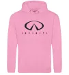 Чоловіча толстовка (худі) Infiniti Logo Рожевий фото