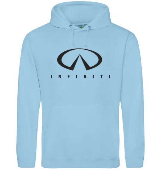 Женская толстовка (худи) Infiniti Logo Голубой фото