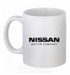 Чашка керамическая Nissan motor company Белый фото