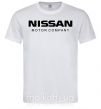 Чоловіча футболка Nissan motor company Білий фото