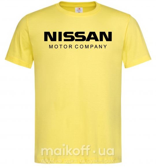 Чоловіча футболка Nissan motor company Лимонний фото
