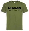 Мужская футболка Nissan motor company Оливковый фото