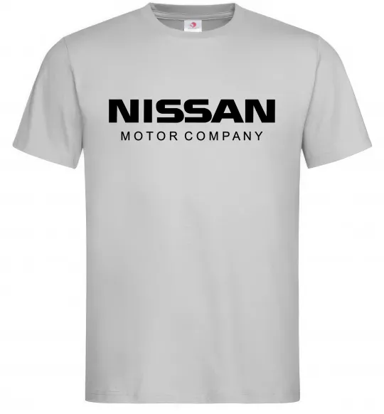 Мужская футболка Nissan motor company Серый фото