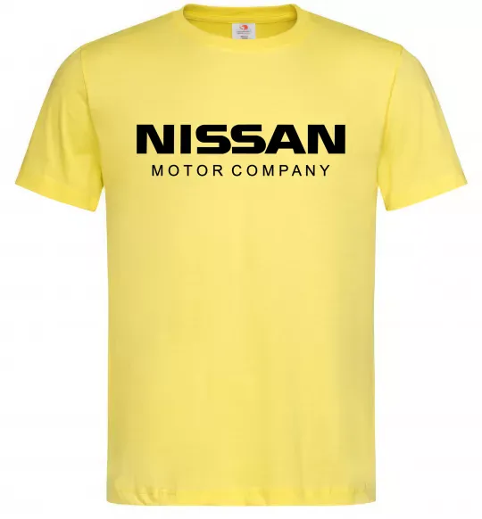 Мужская футболка Nissan motor company Лимонный фото