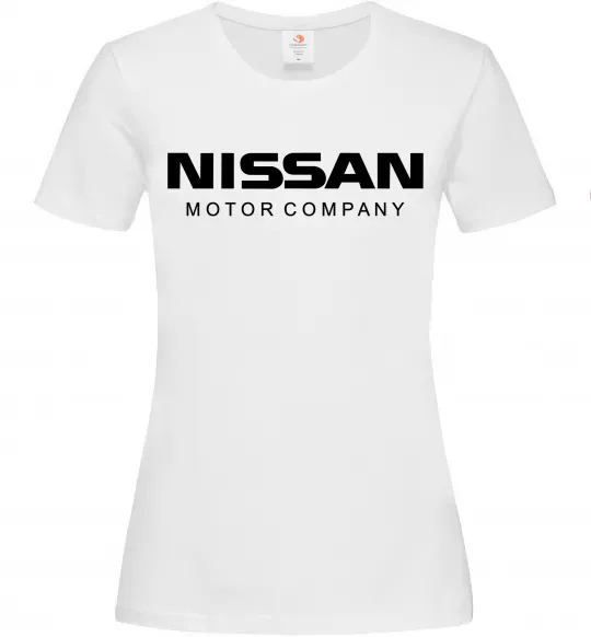 Женская футболка Nissan motor company Белый фото
