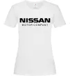 Женская футболка Nissan motor company Белый фото