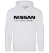 Мужская толстовка (худи) Nissan motor company Серый меланж фото