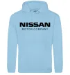 Жіноча толстовка (худі) Nissan motor company Блакитний фото
