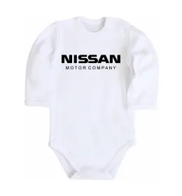 Дитячий бодік I Love Nissan Білий фото