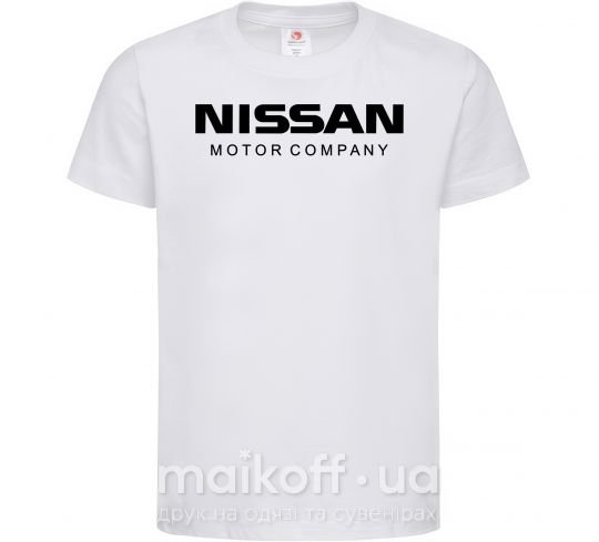 Дитяча футболка Nissan motor company Білий фото