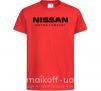 Детская футболка Nissan motor company Красный фото