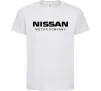 Детская футболка Nissan motor company Белый фото