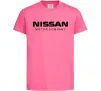 Детская футболка Nissan motor company Ярко-розовый фото