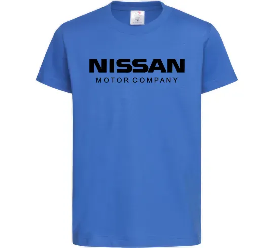 Детская футболка Nissan motor company Ярко-синий фото