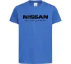 Детская футболка Nissan motor company Ярко-синий фото