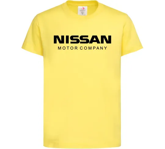 Детская футболка Nissan motor company Лимонный фото