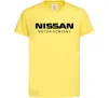 Детская футболка Nissan motor company Лимонный фото