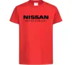 Детская футболка Nissan motor company Красный фото